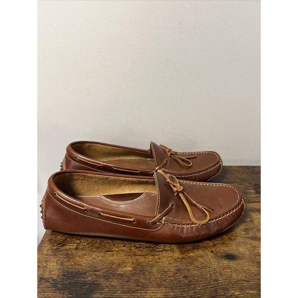 Cole Haan Gunnison Driver Loafer Men's Sz 12 Brown Leather Slip-On Casual Shoes